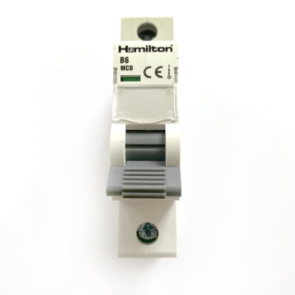 Hamilton HLMCB106B B6 6A 6 Amp MCB Circuit Breaker Type B